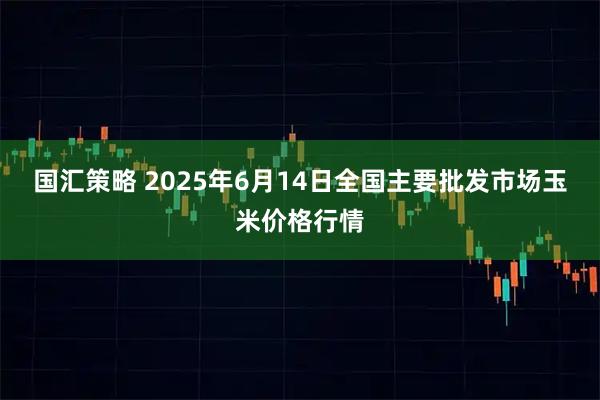 国汇策略 2025年6月14日全国主要批发市场玉米价格行情
